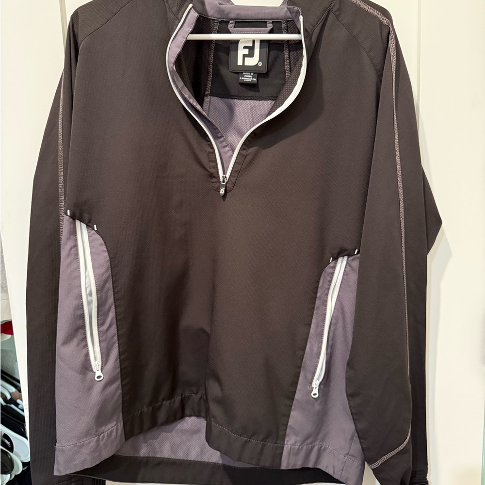 FootJoy Black and Gray Windbreaker